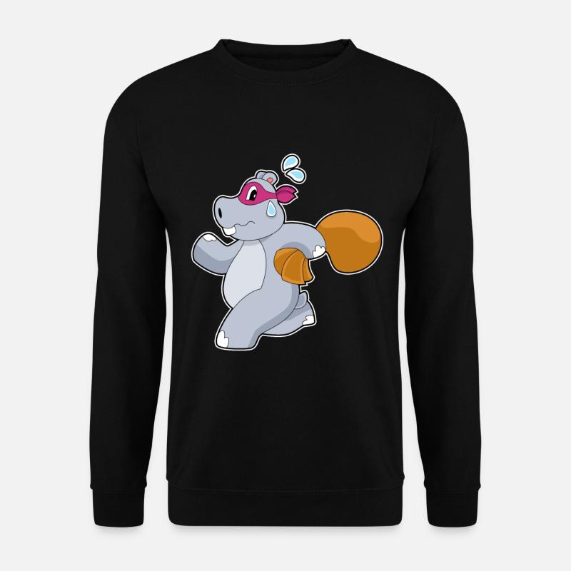 Sac d’argent Hippo Robber - Sweat-shirt Unisexe - noir