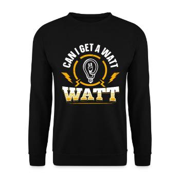 Nous vous allumons toujours électricien - Sweat-shirt Unisexe - noir - Devant - Alina (178cm) & Michal (187cm)