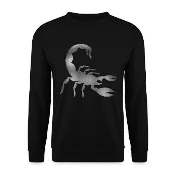 Skorpion - Unisex Pullover - Schwarz - Vorne - Alina (178cm) & Michal (187cm)