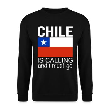 Chile Spruch - Unisex Pullover - Schwarz - Vorne - Alina (178cm) & Michal (187cm)