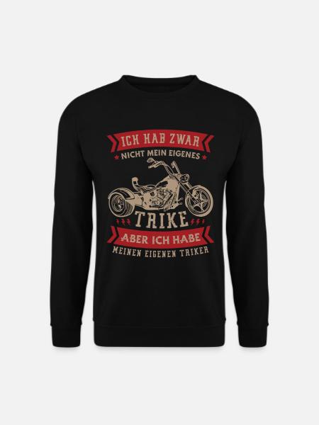 Drift Trike Dreirad Motorrrad Trike für einen - Unisex Pullover - Schwarz