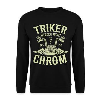 Drift Trike Tricycle Moto Trike pour un - Sweat-shirt Unisexe - noir - Devant - Alina (178cm) & Michal (187cm)