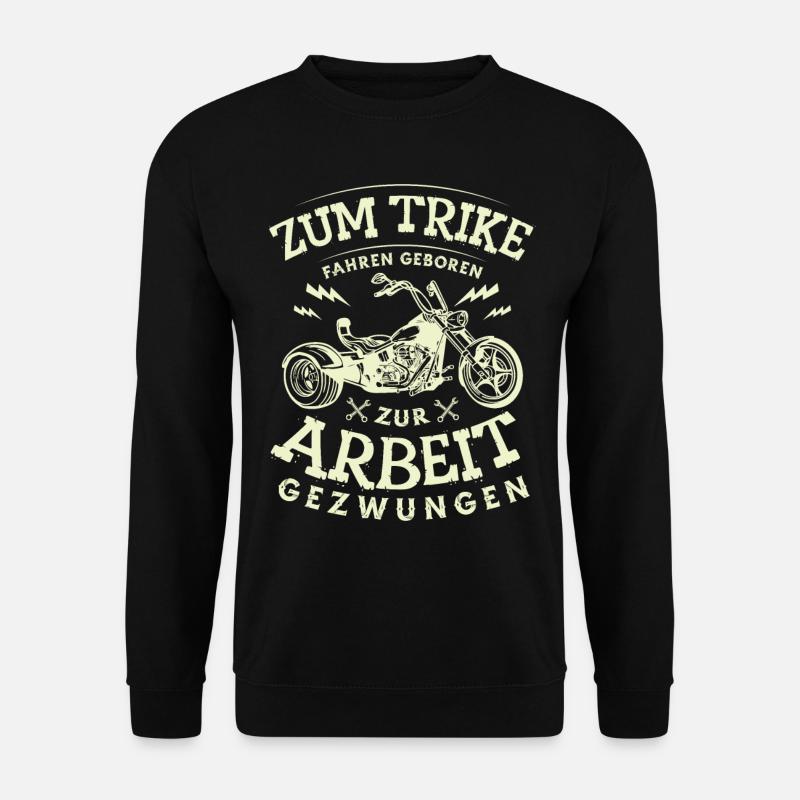 Drift Trike Dreirad Motorrrad Trike für einen - Unisex Pullover - Schwarz