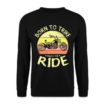 Drift Trike Tricycle Moto Trike pour un - Sweat-shirt Unisexe - noir - Devant - Alina (178cm) & Michal (187cm)