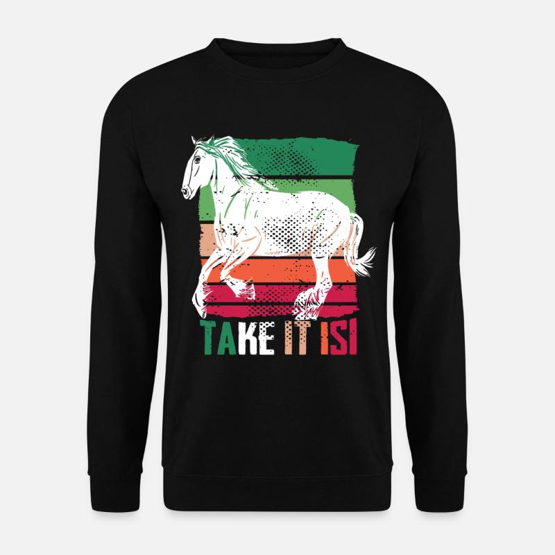 Islandpferd Isi Tölt Isländer Islandpferde - Unisex Pullover - Schwarz