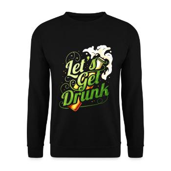 Laissez-vous saouler avec de la bière le jour de la Saint-Patrick - Sweat-shirt Unisexe - noir - Devant - Alina (178cm) & Michal (187cm)
