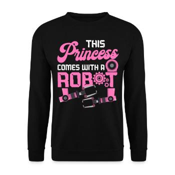 Robot Robotics Engineer Female - Unisex Pullover - Schwarz - Vorne - Alina (178cm) & Michal (187cm)