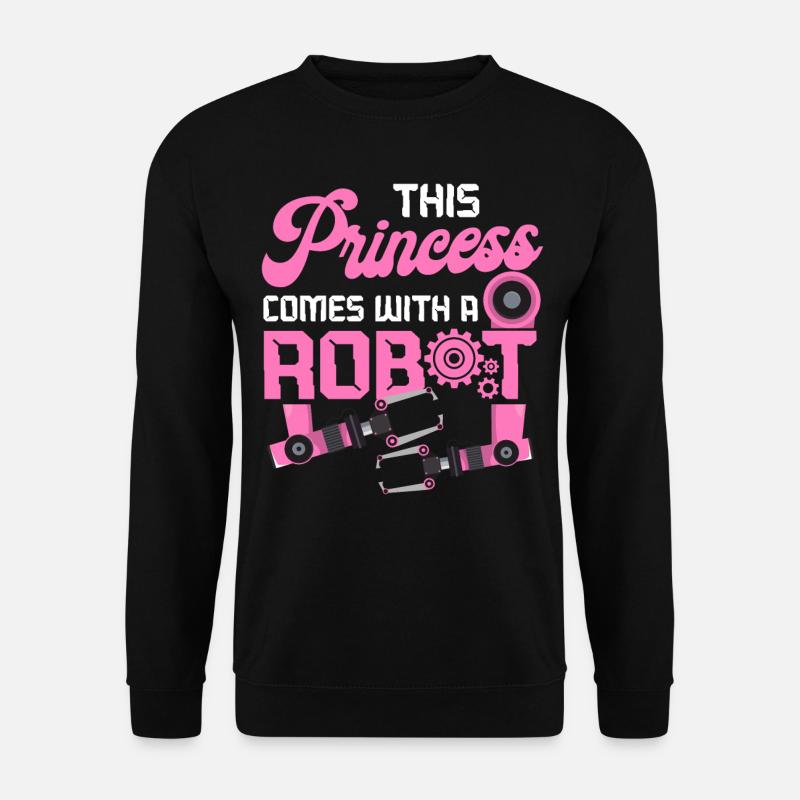 Robot Robotics Engineer Female - Unisex Sweatshirt - black