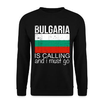 Bulgarie - Sweat-shirt Unisexe - noir - Devant - Alina (178cm) & Michal (187cm)