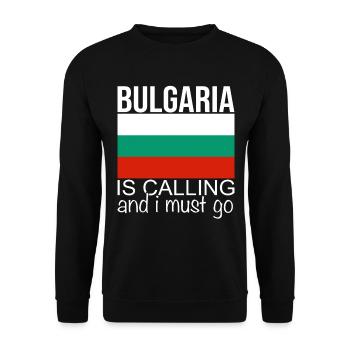 Bulgarie - Sweat-shirt Unisexe - noir - Devant - Alina (178cm) & Michal (187cm)