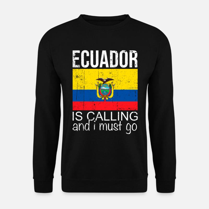 Citation de l’Équateur - Sweat-shirt Unisexe - noir