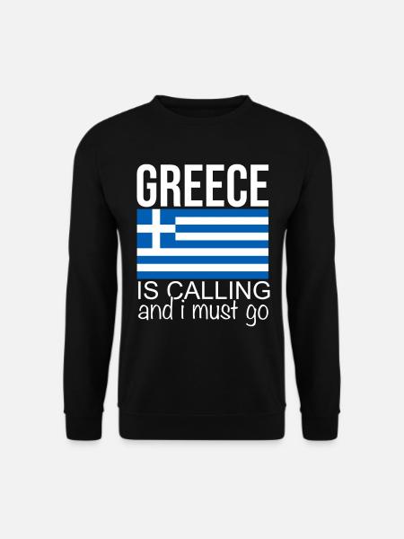 Grèce Dicton - Sweat-shirt Unisexe - noir