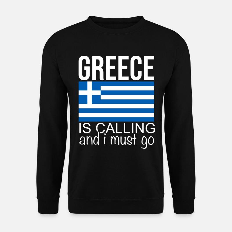 Grèce Dicton - Sweat-shirt Unisexe - noir