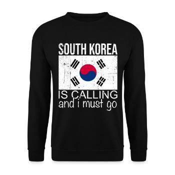 Citation Corée du Sud - Sweat-shirt Unisexe - noir - Devant - Alina (178cm) & Michal (187cm)