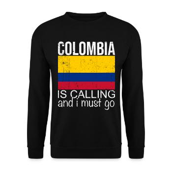 Colombia quote - Unisex Sweatshirt - black - Front - Alina (178cm) & Michal (187cm)