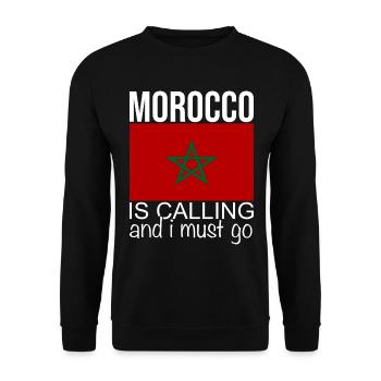 Citation Maroc - Sweat-shirt Unisexe - noir - Devant - Alina (178cm) & Michal (187cm)