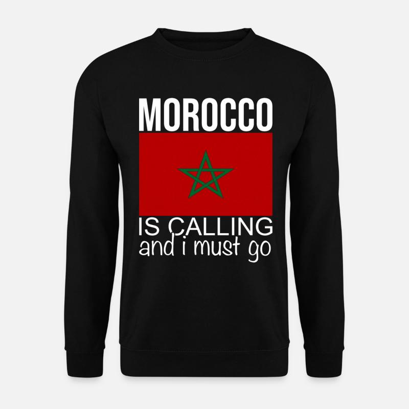 Morocco quote - Unisex Sweatshirt - black