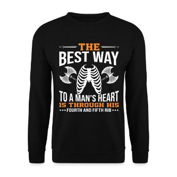 Odin Wikinger Valhalla Vikinger Hammer Thor Odin - Unisex Pullover - Schwarz - Vorne - Alina (178cm) & Michal (187cm)