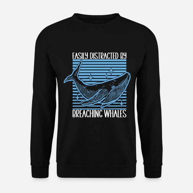Observateurs de baleines - Sweat-shirt Unisexe - noir