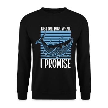 Whale Watchers - Unisex Sweatshirt - black - Front - Alina (178cm) & Michal (187cm)