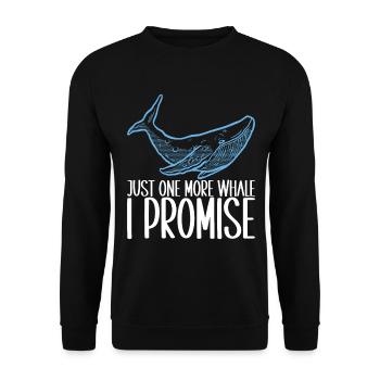 Whale Watchers - Unisex Sweatshirt - black - Front - Alina (178cm) & Michal (187cm)