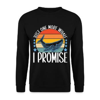 Whale Watchers - Unisex Sweatshirt - black - Front - Alina (178cm) & Michal (187cm)