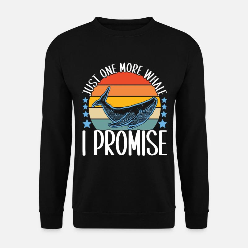 Observateurs de baleines - Sweat-shirt Unisexe - noir