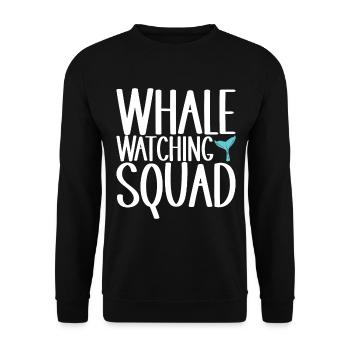 Observateurs de baleines - Sweat-shirt Unisexe - noir - Devant - Alina (178cm) & Michal (187cm)