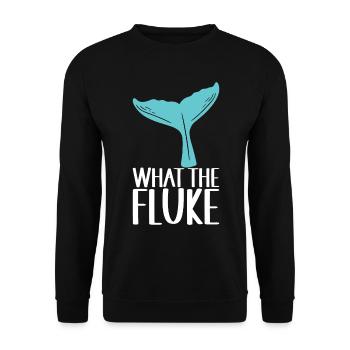 Whale Watchers - Unisex Sweatshirt - black - Front - Alina (178cm) & Michal (187cm)