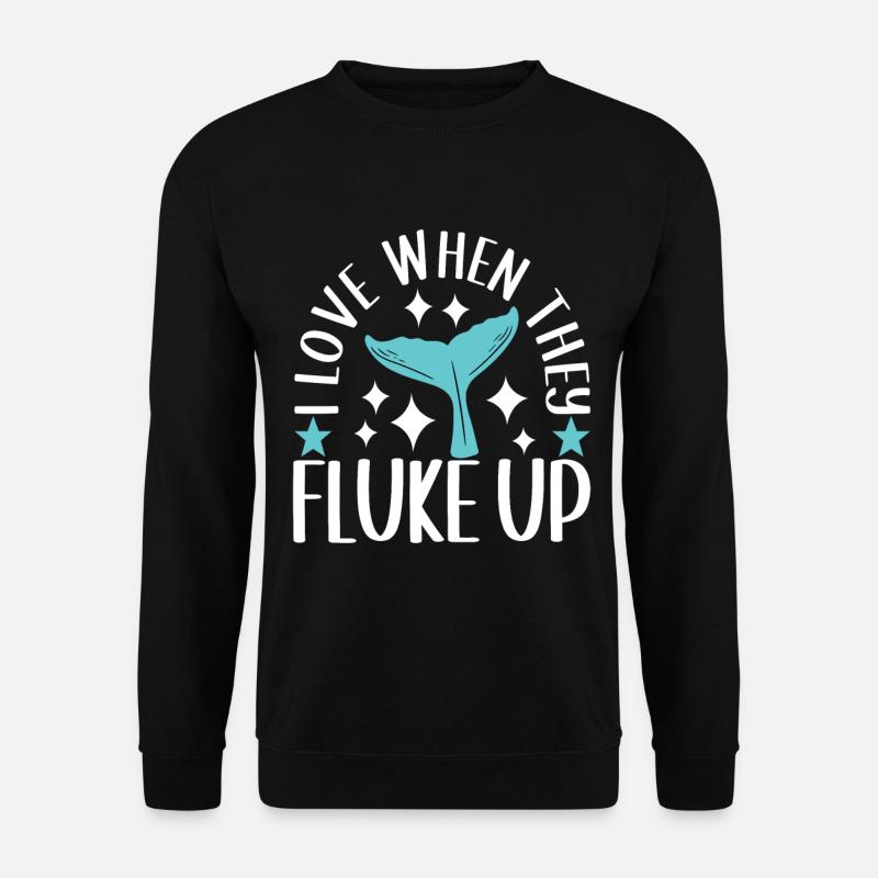 Observateurs de baleines - Sweat-shirt Unisexe - noir
