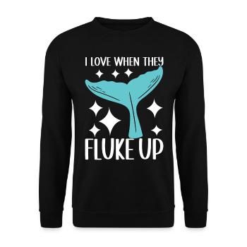 Whale Watchers - Unisex Sweatshirt - black - Front - Alina (178cm) & Michal (187cm)
