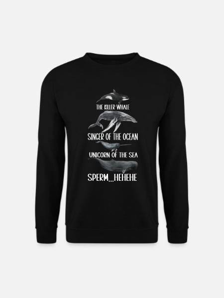 Observateurs de baleines - Sweat-shirt Unisexe - noir
