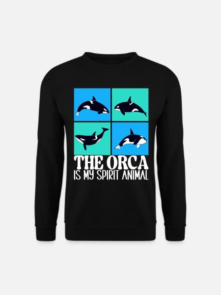 Whale Whale Watching Orca - Unisex Sweatshirt - black