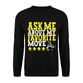 Lutte Lutteurs Lutteurs - Sweat-shirt Unisexe - noir - Devant - Alina (178cm) & Michal (187cm)