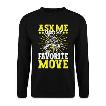 Lutte Lutteurs Lutteurs - Sweat-shirt Unisexe - noir - Devant - Alina (178cm) & Michal (187cm)
