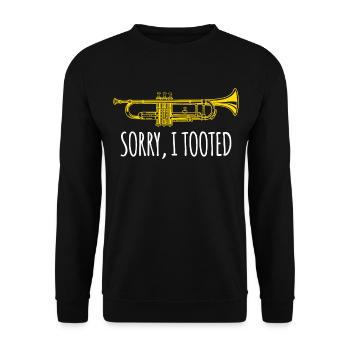 Drôle désolé j’ai tooted pour trompettiste - Sweat-shirt Unisexe - noir - Devant - Alina (178cm) & Michal (187cm)