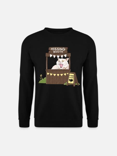 Free Hisses - Hissing Booth - Unisex Sweatshirt - black