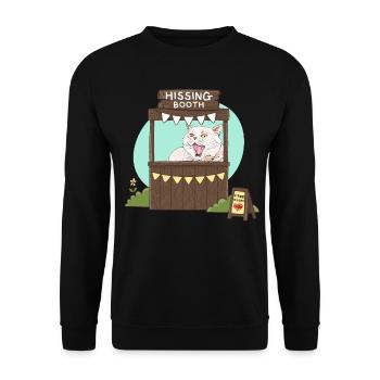 Free Hisses - Hissing Booth - Unisex Sweatshirt - black - Front - Alina (178cm) & Michal (187cm)