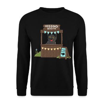 Free Hisses - Hissing Booth - Unisex Sweatshirt - black - Front - Alina (178cm) & Michal (187cm)