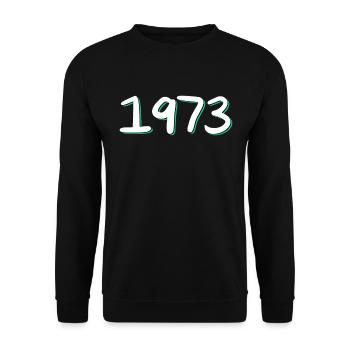 1973 Anniversaire - Sweat-shirt Unisexe - noir - Devant - Alina (178cm) & Michal (187cm)