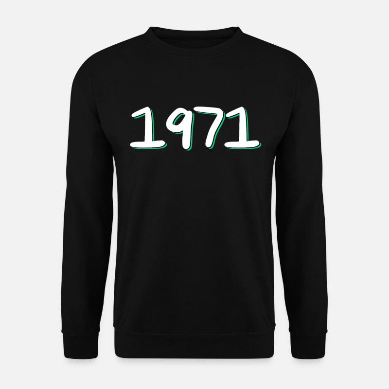 1971 Birthday - Unisex Sweatshirt - black