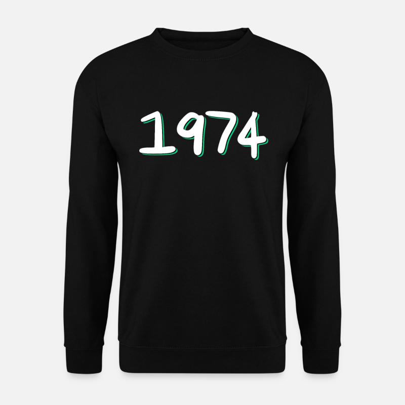 1974 Geburtstag - Unisex Pullover - Schwarz