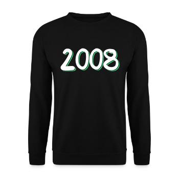 Anniversaire 2008 - Sweat-shirt Unisexe - noir - Devant - Alina (178cm) & Michal (187cm)