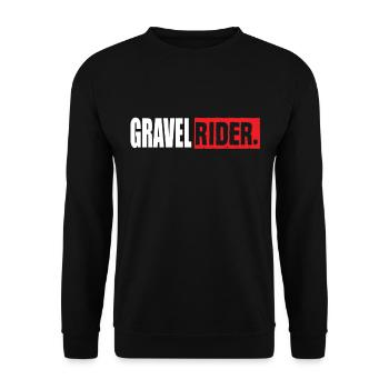 Gravel Rider - Sweat-shirt Unisexe - noir - Devant - Alina (178cm) & Michal (187cm)