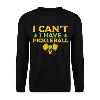 Je ne peux pas avoir de sports de pickleball paddle - Sweat-shirt Unisexe - noir - Devant - Alina (178cm) & Michal (187cm)