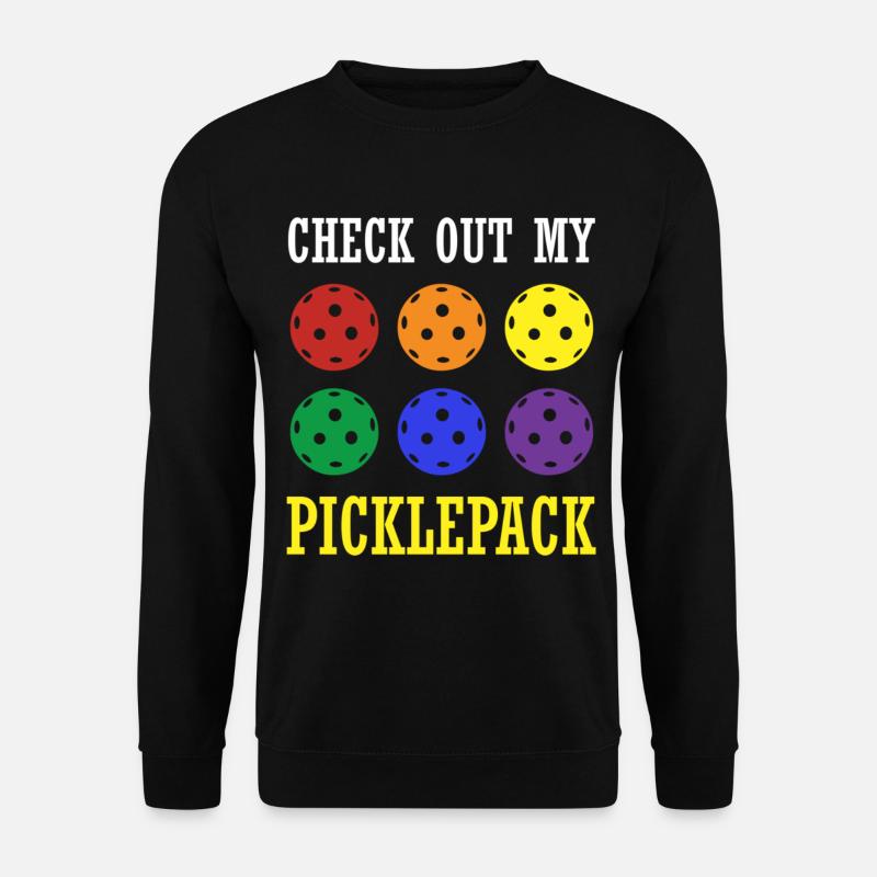 Check My Picklepack Pickleball - Unisex Sweatshirt - black