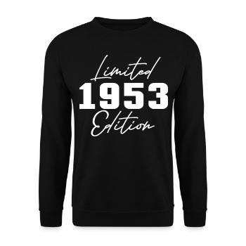 70. Geburtstag Männer Frauen Jubiläum 70 Jahre alt - Unisex Pullover - Schwarz - Vorne - Alina (178cm) & Michal (187cm)