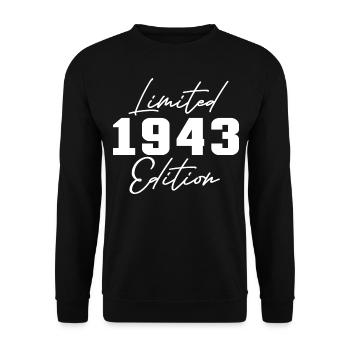 80e anniversaire Hommes Femmes Anniversaire 80 ans - Sweat-shirt Unisexe - noir - Devant - Alina (178cm) & Michal (187cm)