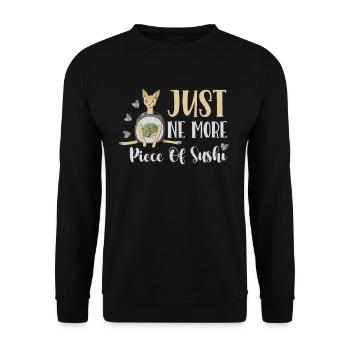 Nur Noch Ein Stück Sushi-rollen Japanischer - Unisex Pullover - Schwarz - Vorne - Alina (178cm) & Michal (187cm)