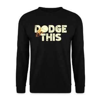 This sport Dodgeballer Dodgeball player - Unisex Sweatshirt - black - Front - Alina (178cm) & Michal (187cm)